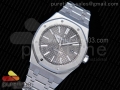 Royal Oak 41mm 15400 SS JF 1:1 Best Edition Gray Textured Dial on SS Bracelet A3120 V3