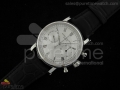 Calatrava Hand-Winding Chronograph SS White Dial