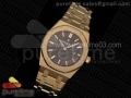 Lady Royal Oak 33mm RG JF 1:1 Best Edition Brown Textured Dial on RG Bracelet Swiss Quartz