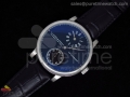 Classic Regulator SS Blue Dial on Leather Strap A17J