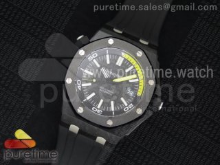 Royal Oak Offshore Diver Forged Carbon 1:1 JF Best Edition on Rubber Strap A3120 V5