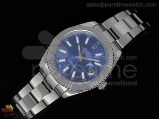 DateJust II SS Blue Stick Dial Oyster A3135