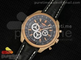 Bentley Special Edition Chrono RG Black Dial on Black Leather Strap A7750